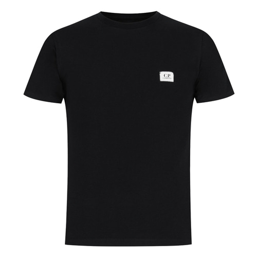 CP컴퍼니 스몰 라벨 로고 티셔츠 블랙 / 12CMTS045A-005100W-BLACK